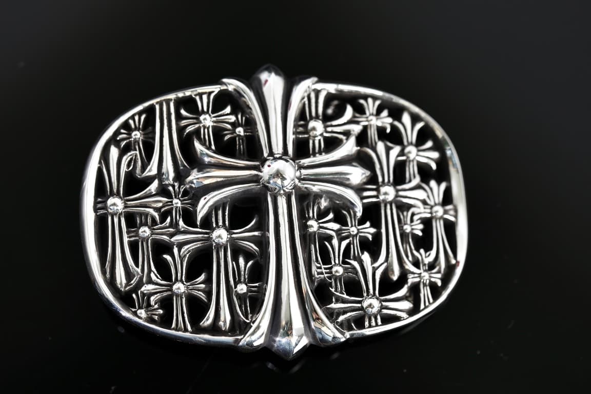 Овальная пряжка Cemetery Cross, B012