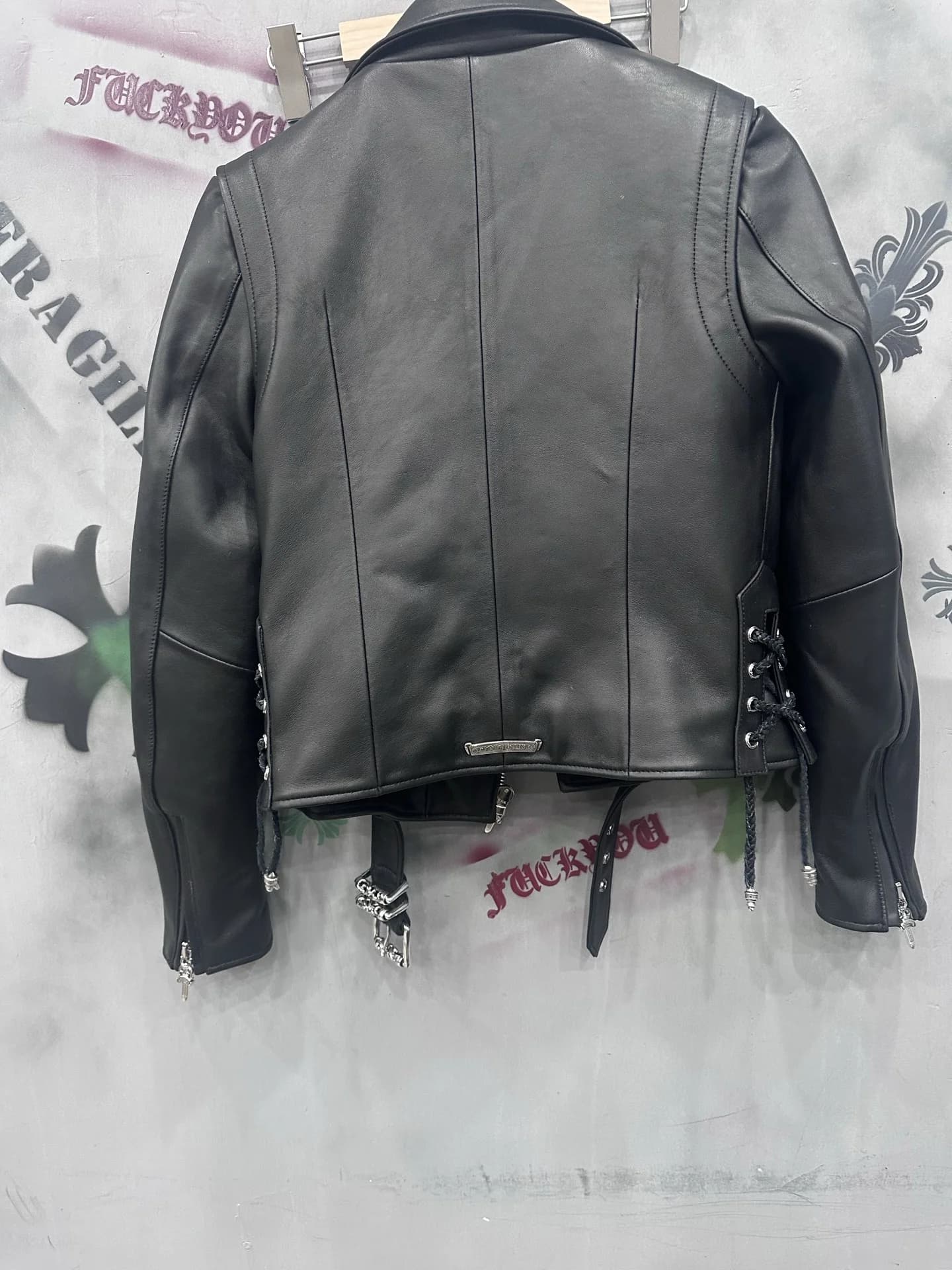 Chrome Hearts Кожаная куртка JJ Dean