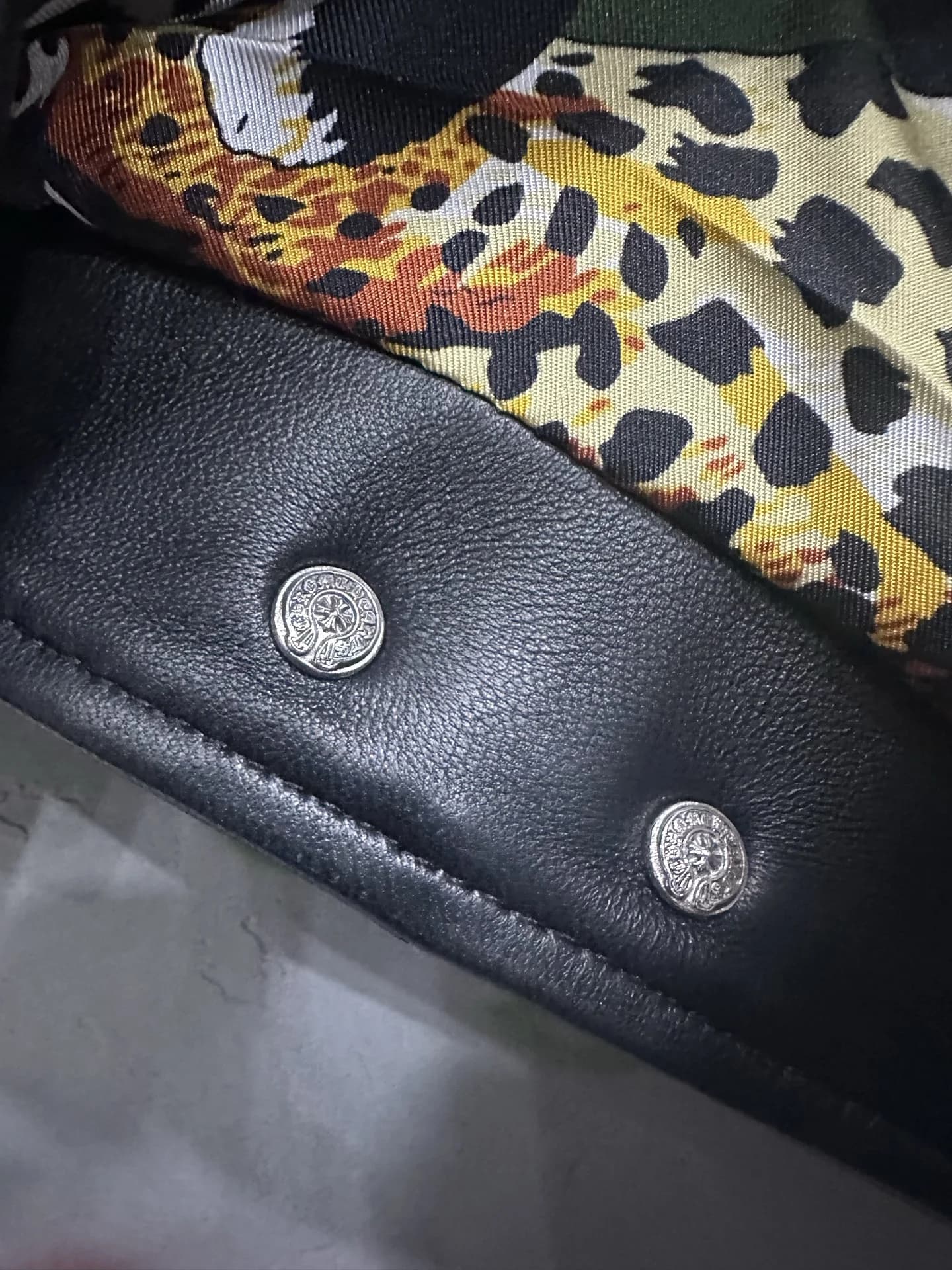 Chrome Hearts Кожаная куртка JJ Dean