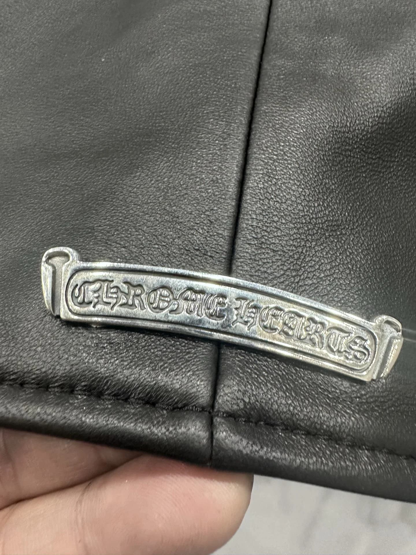 Chrome Hearts Кожаная куртка JJ Dean