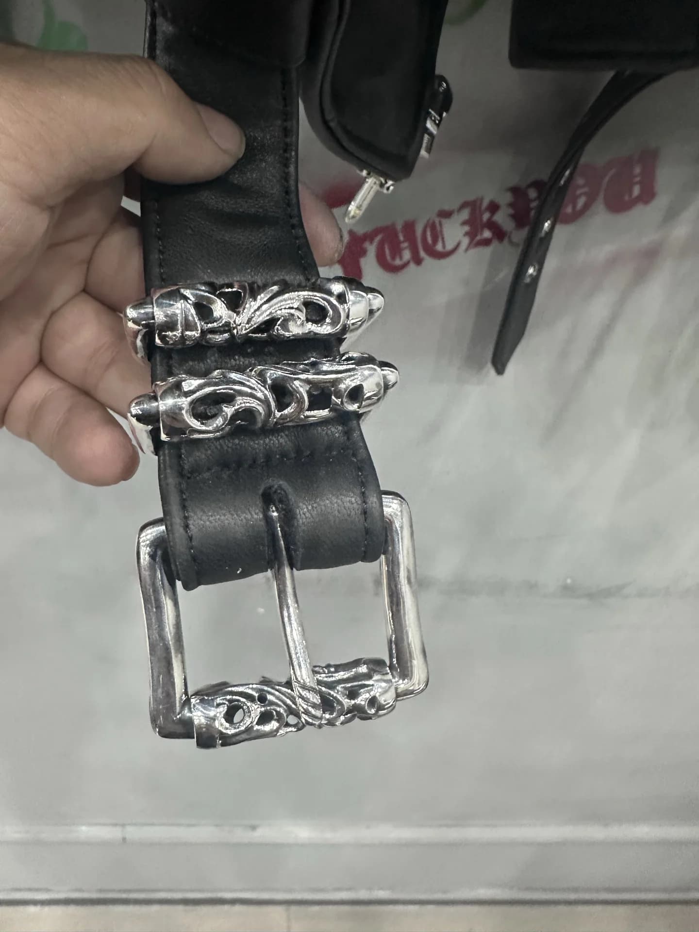 Chrome Hearts Кожаная куртка JJ Dean