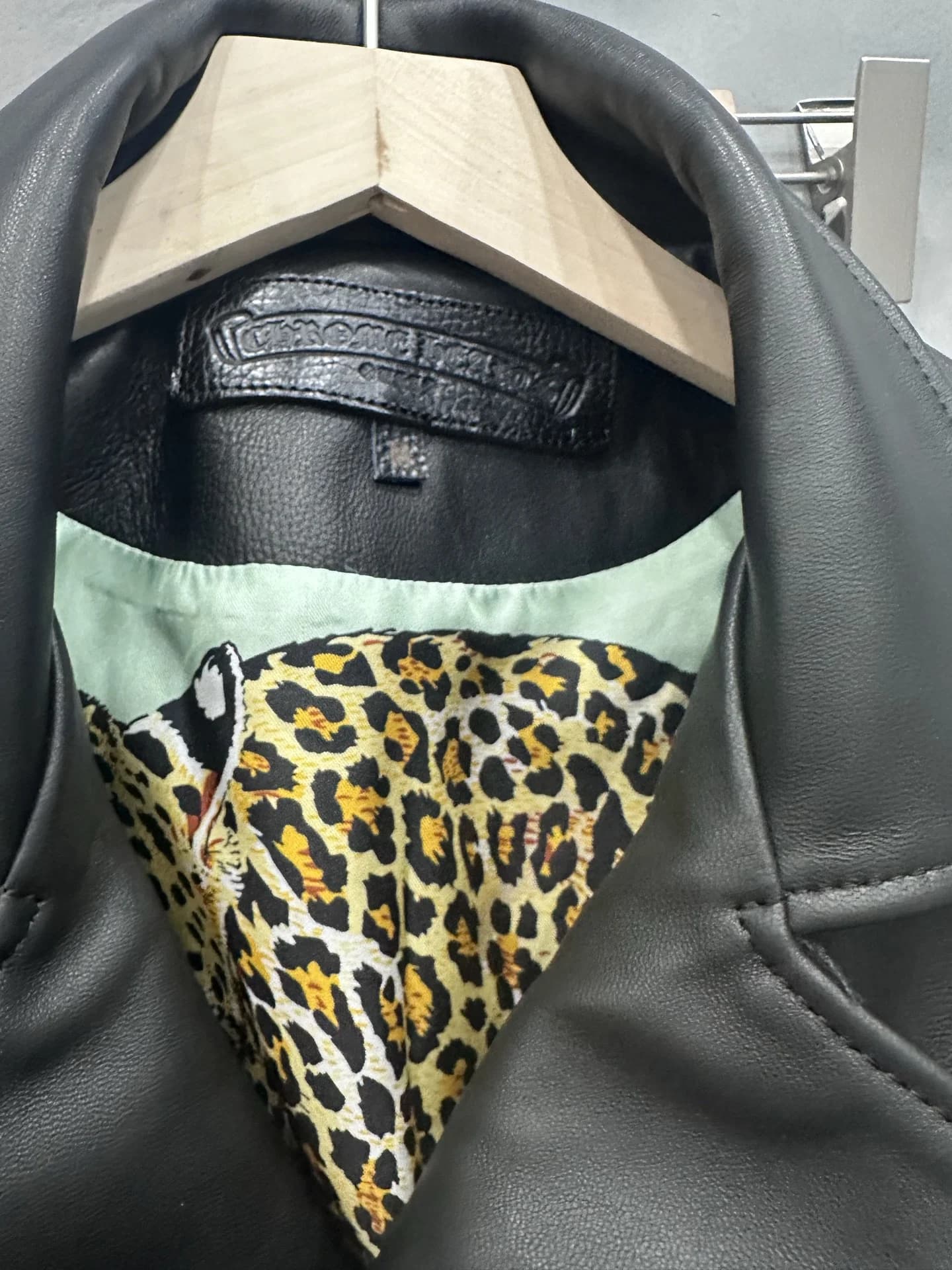 Chrome Hearts Кожаная куртка JJ Dean