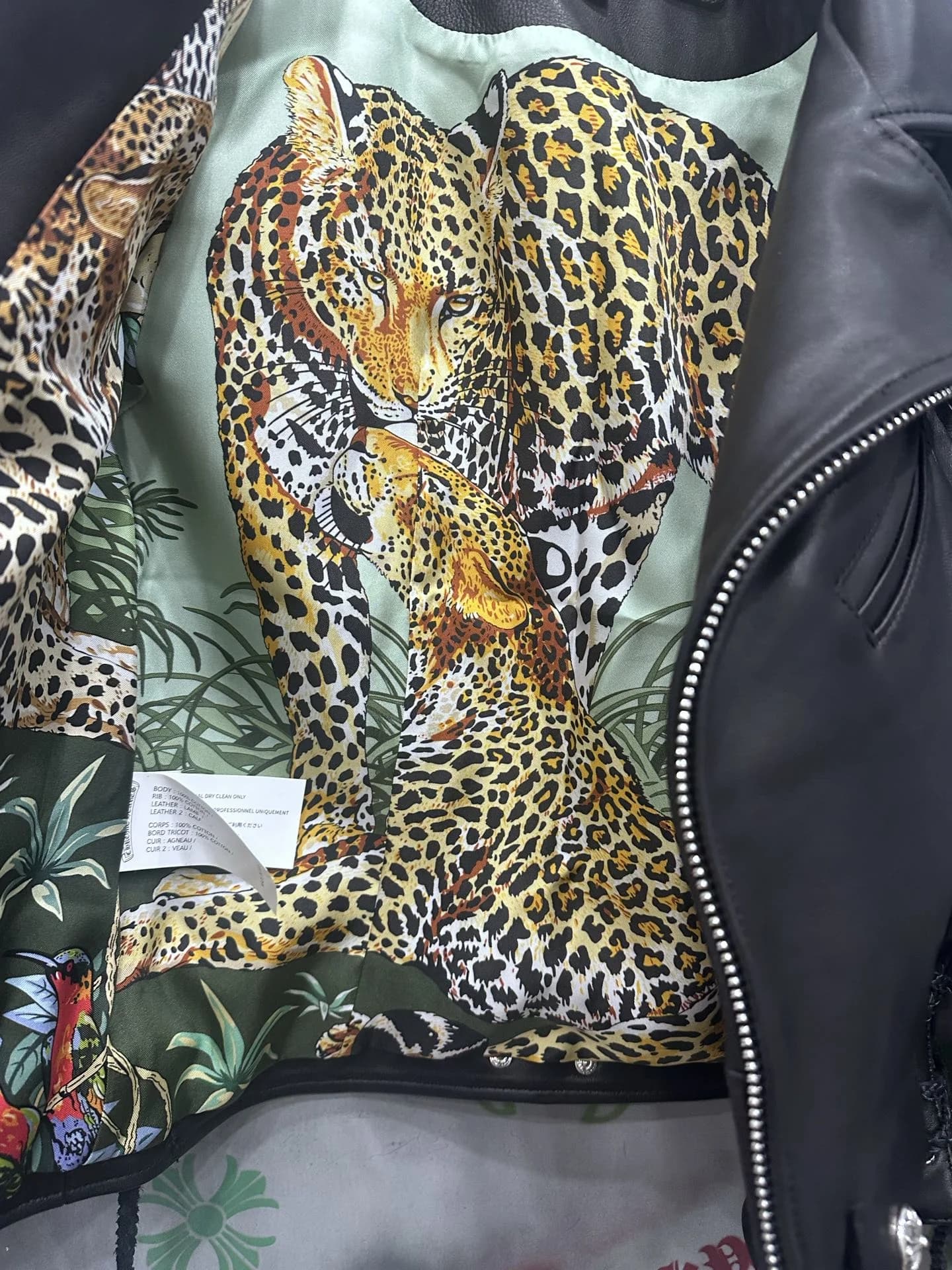 Chrome Hearts Кожаная куртка JJ Dean