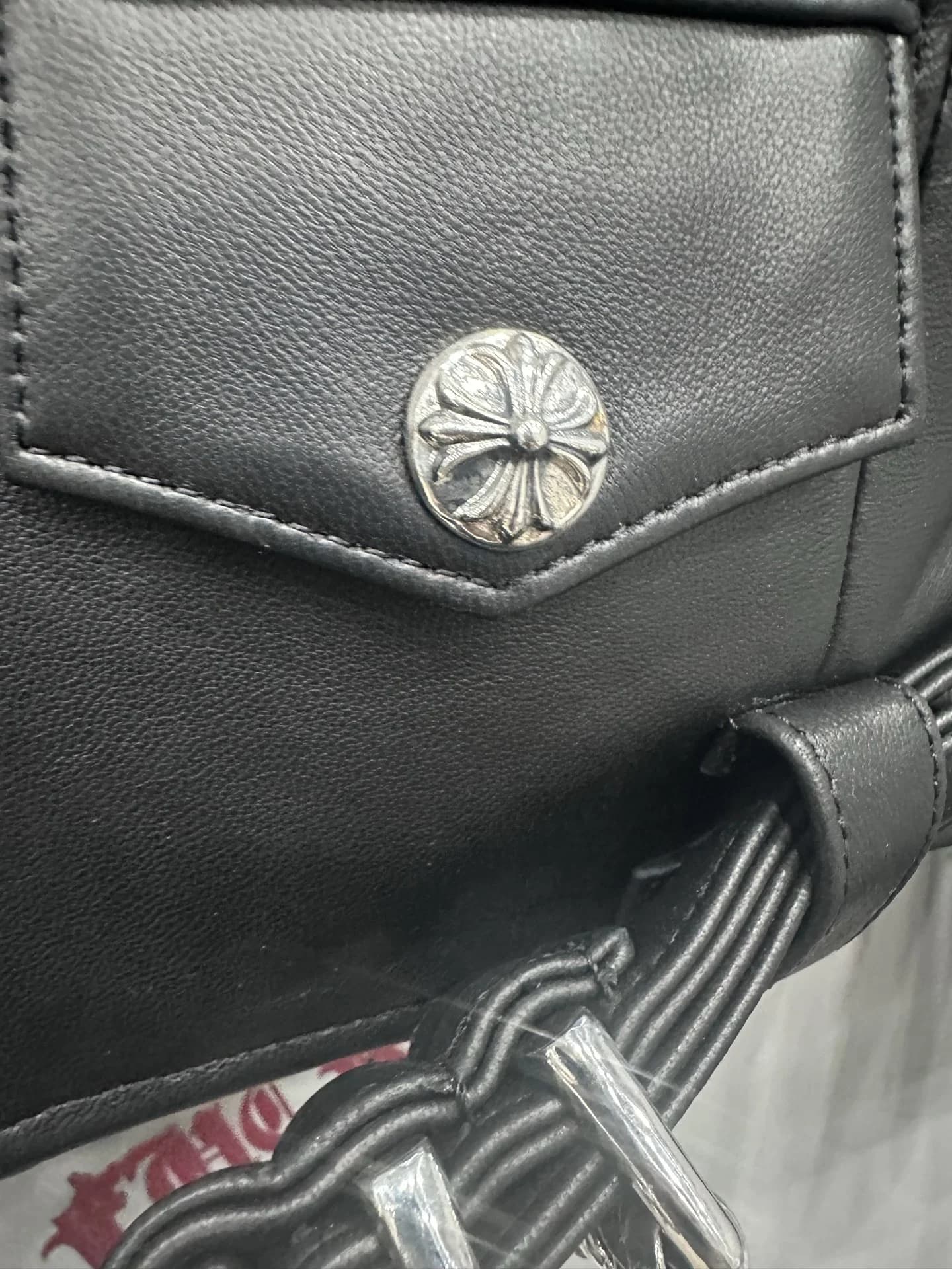 Chrome Hearts Кожаная куртка JJ Dean