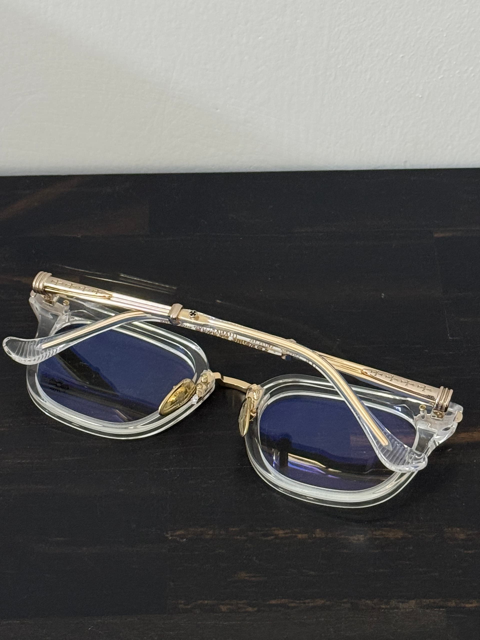 Прозрачные очки Chrome Hearts TITANASLUVR, ракурс сверху