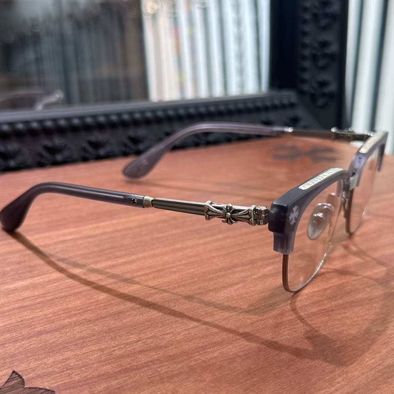 Медицинская оправа Chrome Hearts BONENNOISSEUR II, ракурс три четверти сбоку