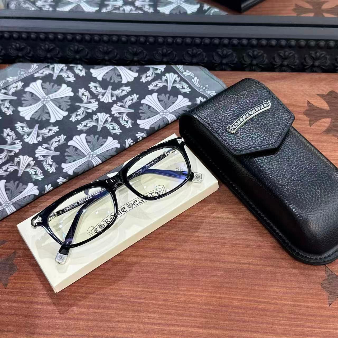 Очки Chrome Hearts FUN HATCH-A с кожаным футляром и фирменной салфеткой