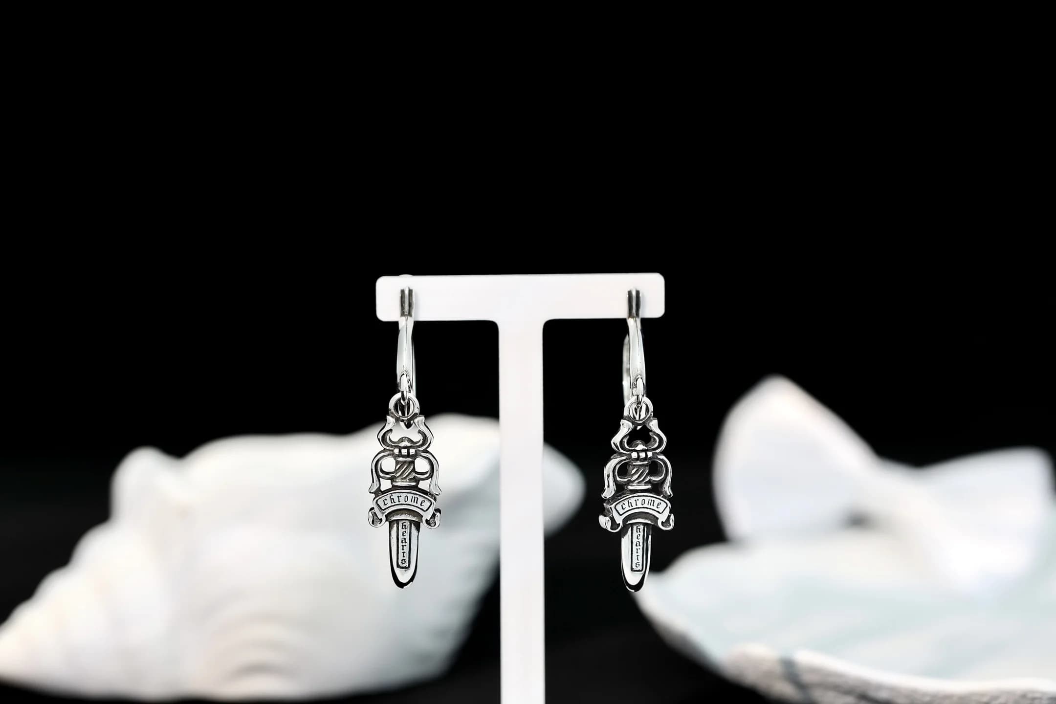 Серьги Chrome Hearts