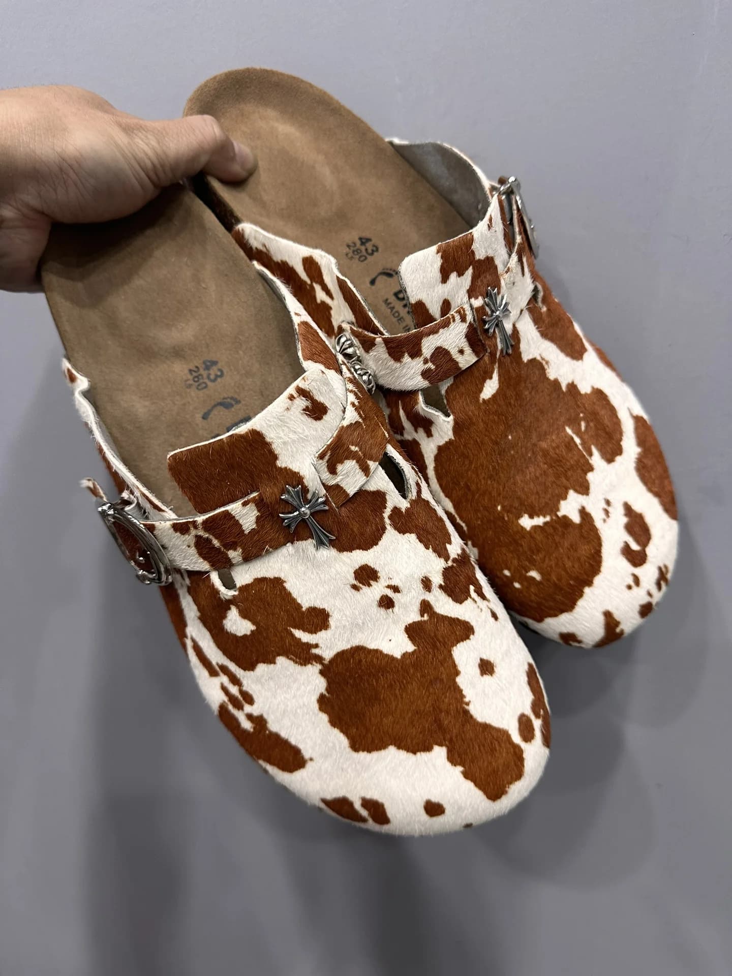 Тапки Chrome Hearts x Birkenstock