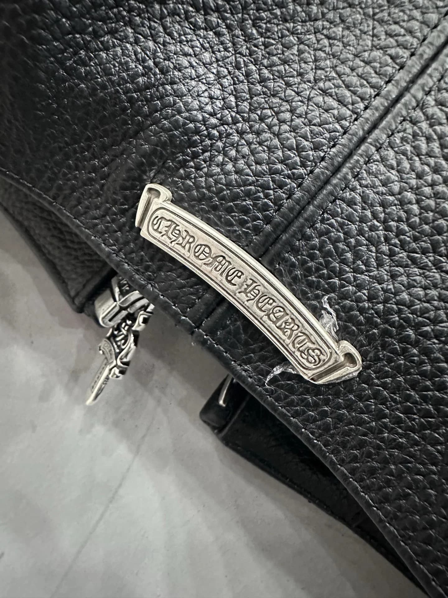 Chrome Hearts Sex Records Кожаная куртка