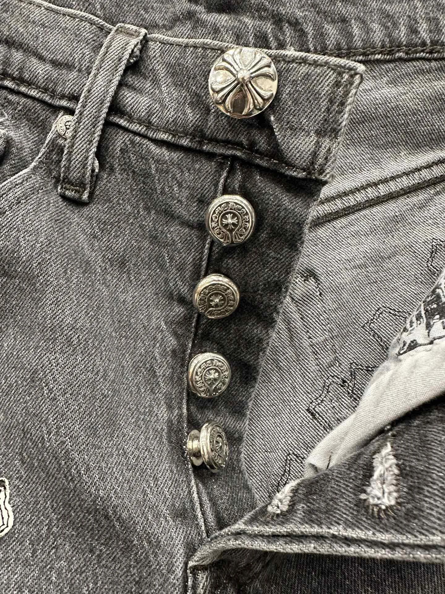 Серебряные пуговицы-болты с гравировкой Chrome Hearts