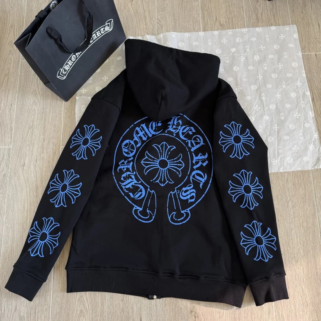 Chrome Hearts Зип-худи с принтом