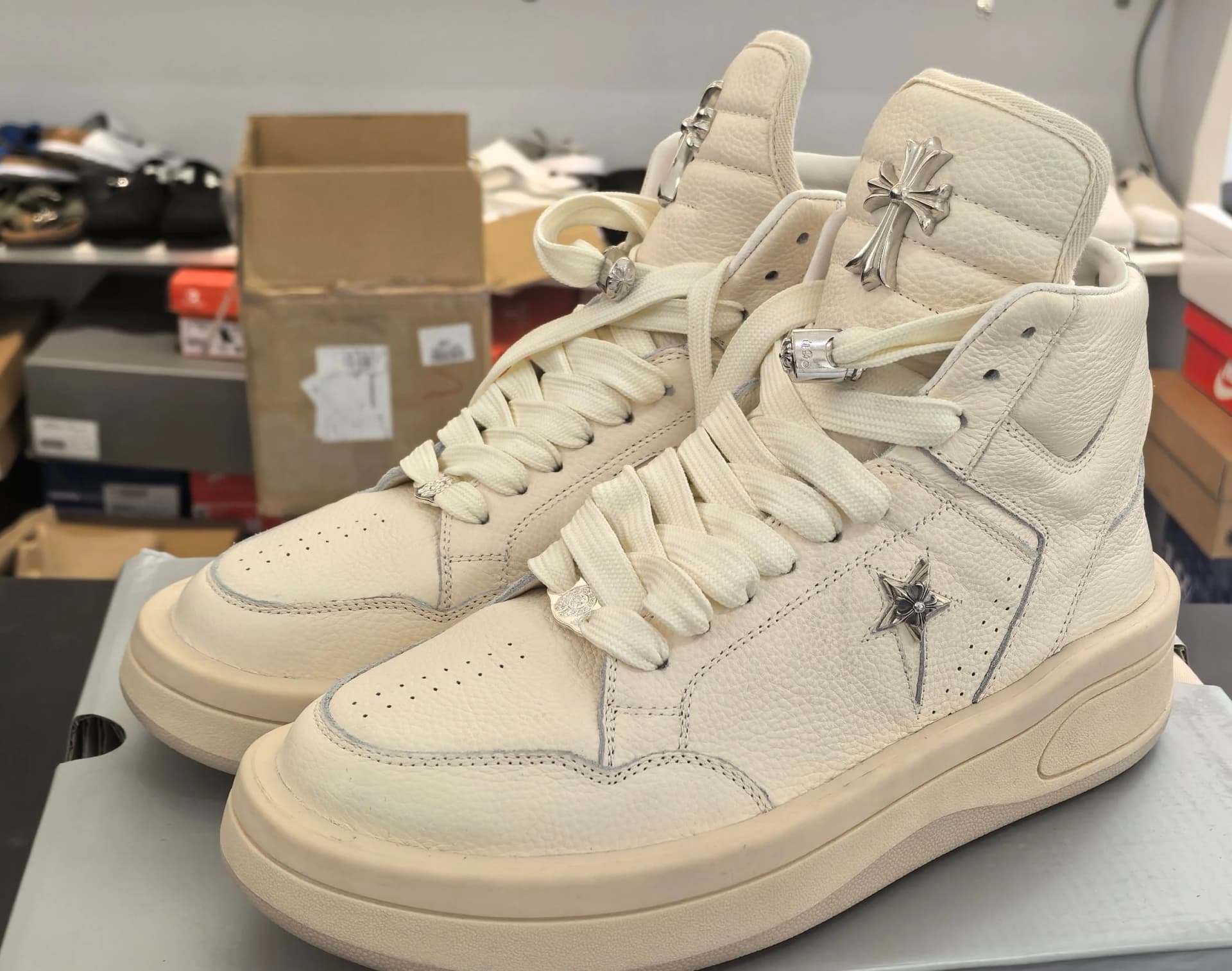 Высокие кеды Chrome Hearts