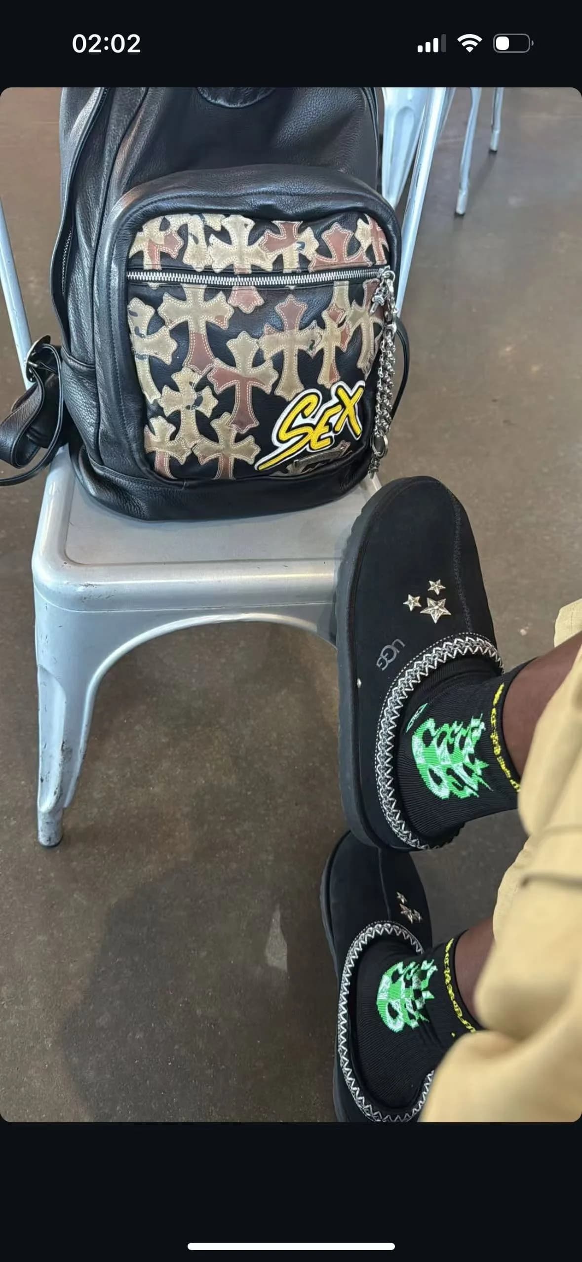 Chrome Hearts x UGG Тапочки Tasman