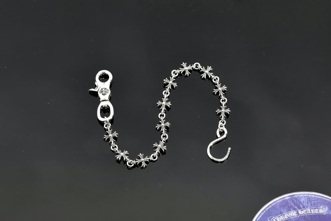 Серебряная цепочка для сумки и брюк Tiny CH Cross