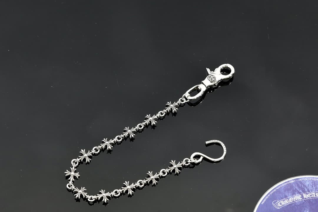 Серебряная цепочка для сумки и брюк Tiny CH Cross