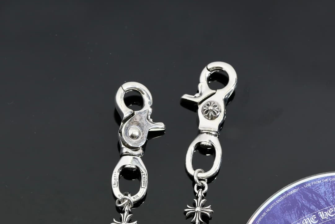 Серебряная цепочка для сумки и брюк с крестами Tiny CH Cross