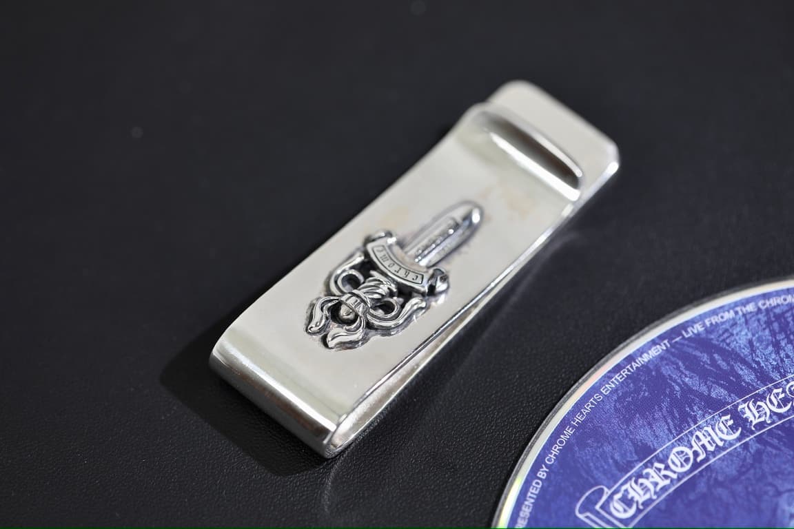 Зажим для купюр Dagger из черненого серебра 925 пробы