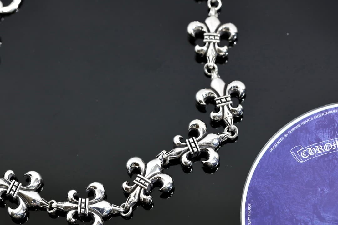 Серебряная цепь Fleur-de-Lis для сумки и брюк