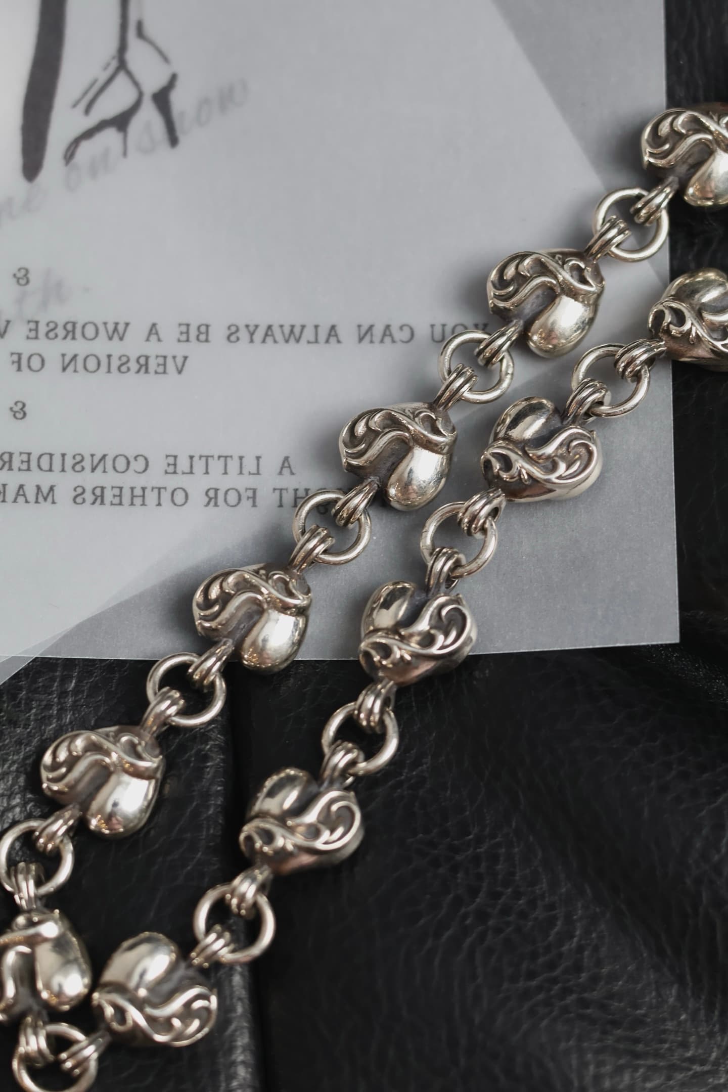 Серебряная цепочка для сумки