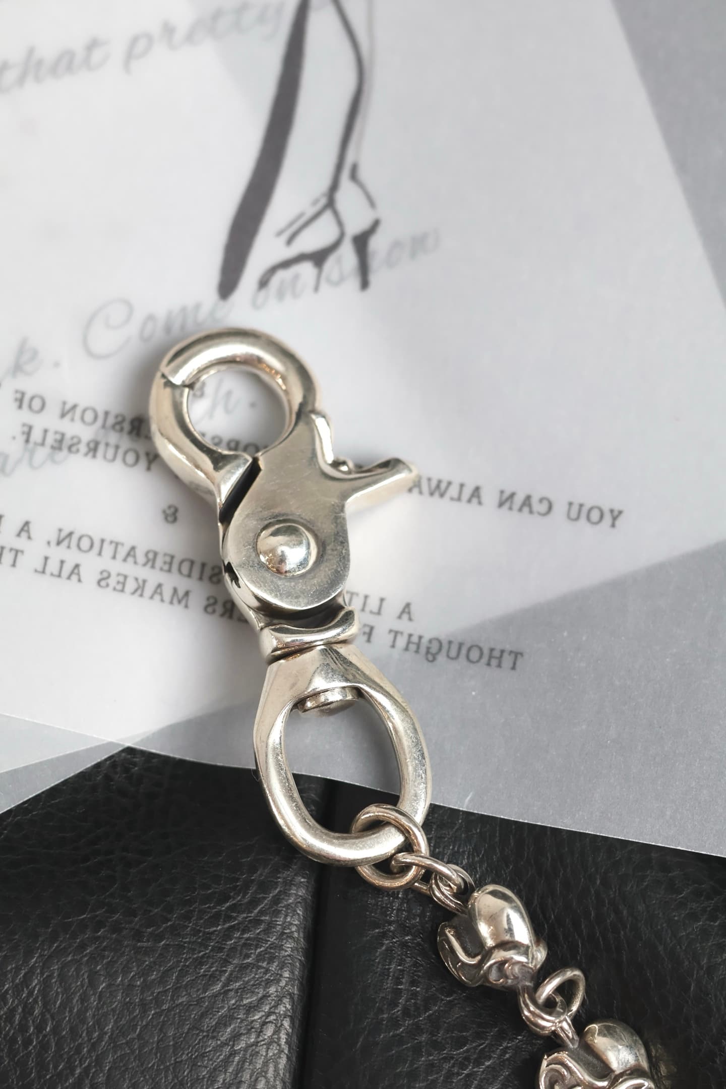 Серебряная цепочка для сумки