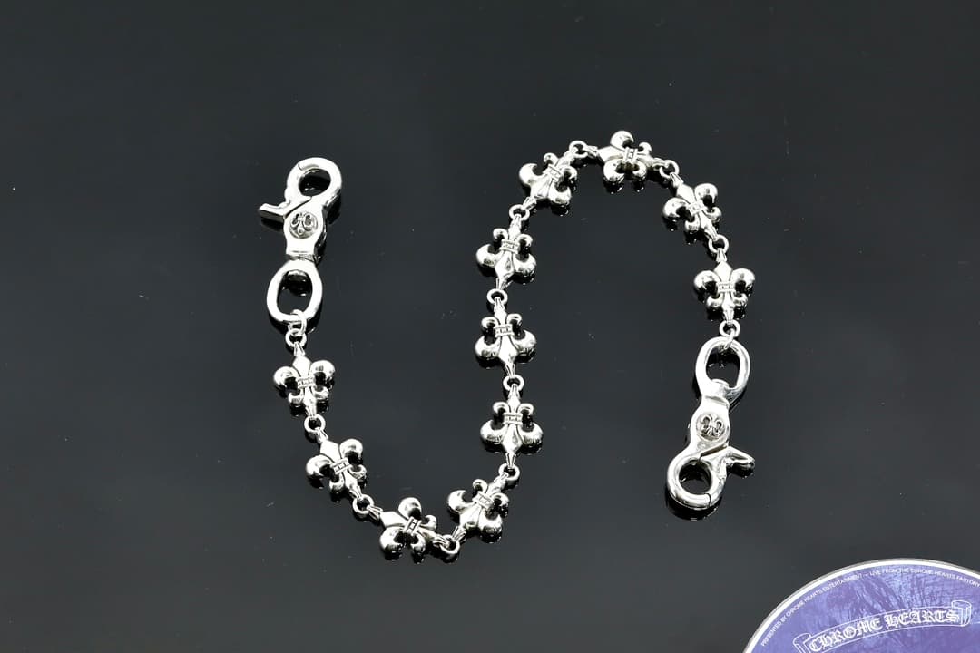 Серебряная цепь BS Fleur для сумки и брюк
