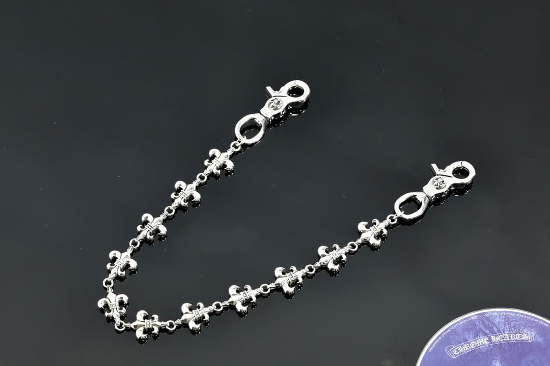 Серебряная цепь BS Fleur для сумки и брюк