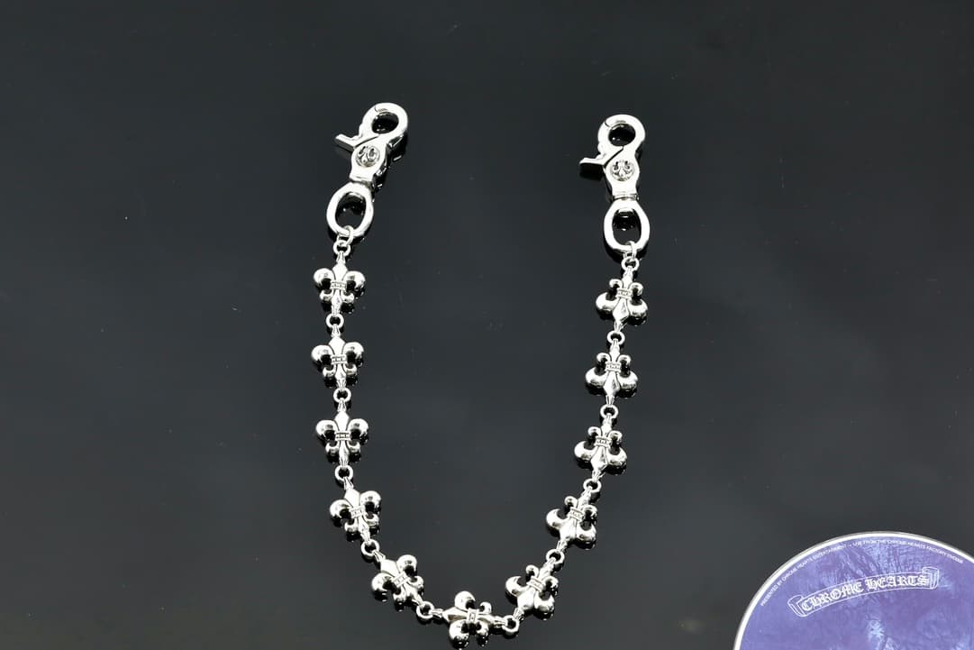Серебряная цепь BS Fleur для сумки и брюк