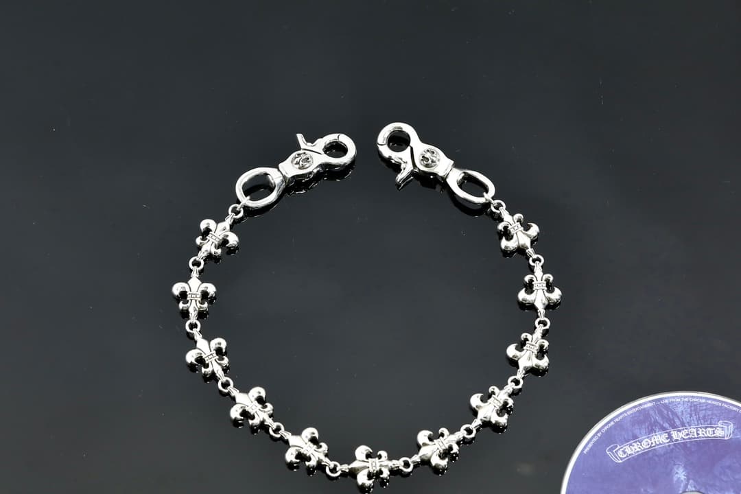 Серебряная цепь BS Fleur для сумки и брюк