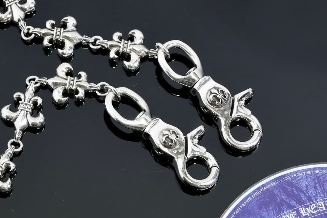 Серебряная цепь BS Fleur для сумки и брюк