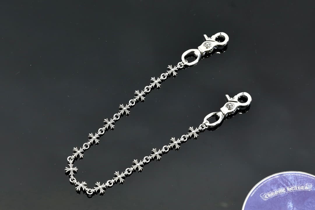 Серебряная цепь Tiny CH Cross для сумки и брюк