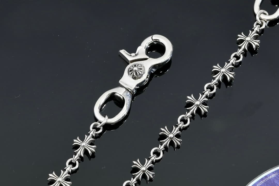Серебряная цепь Tiny CH Cross для сумки и брюк
