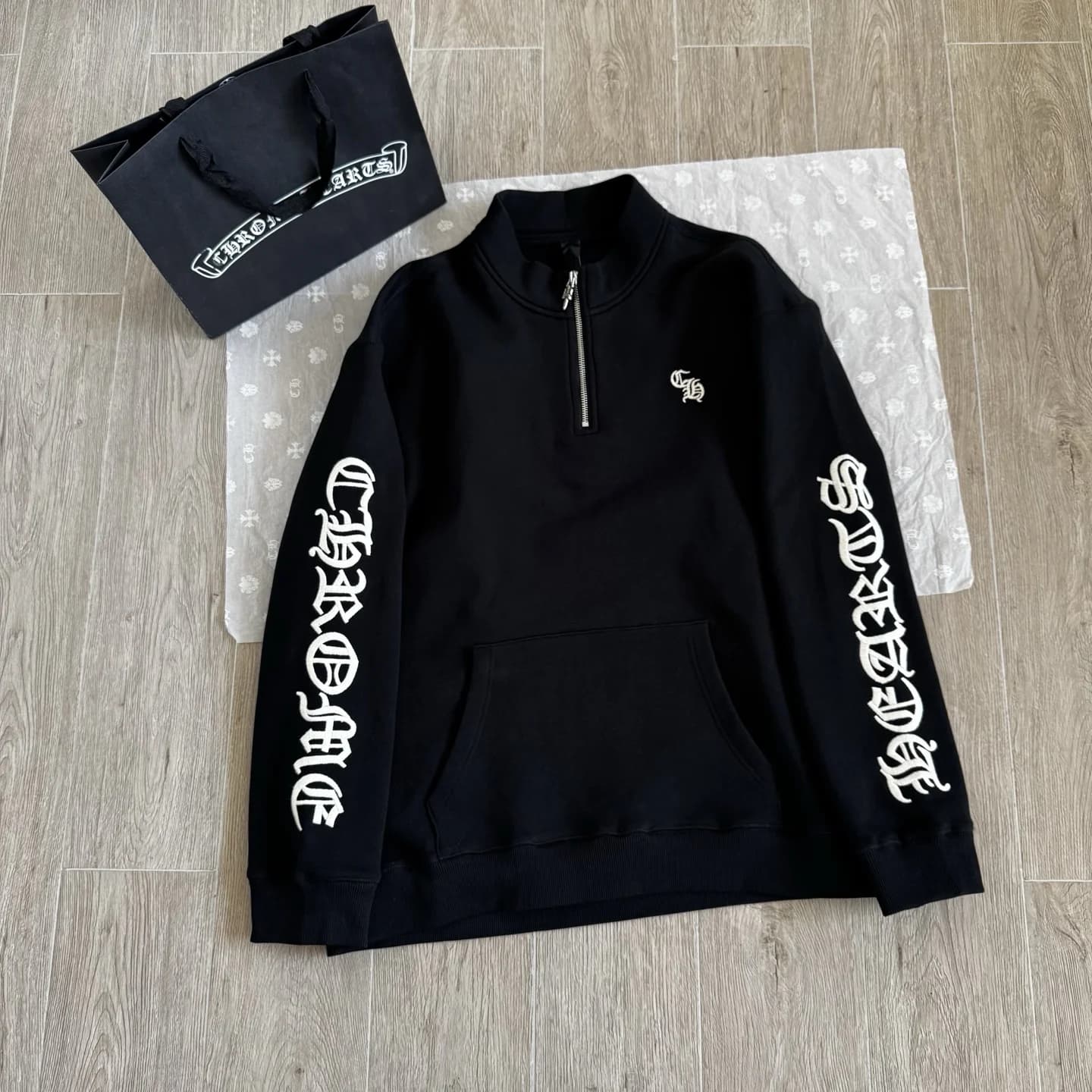 Chrome Hearts Толстовка с полумолнией