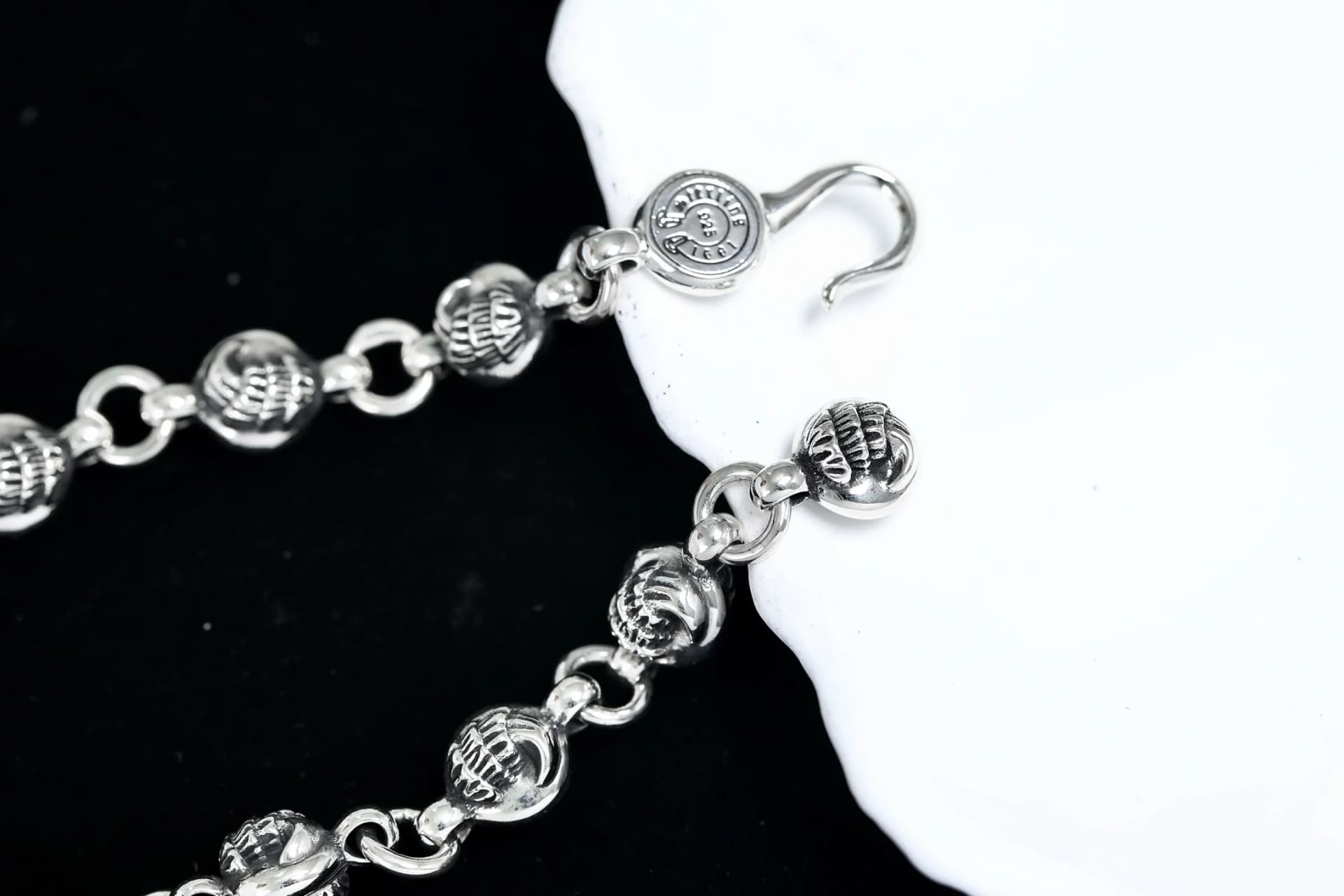 Застежка-крючок с гравировкой и подвеской браслета Chrome Hearts