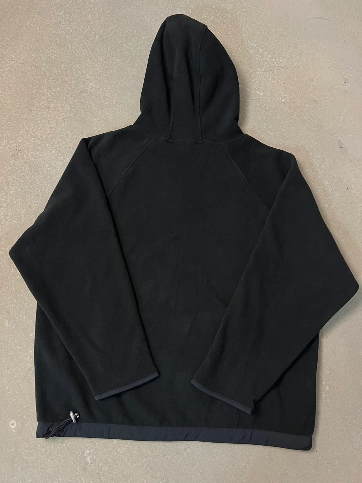 Чёрное худи Chrome Hearts из флиса, вид со спины