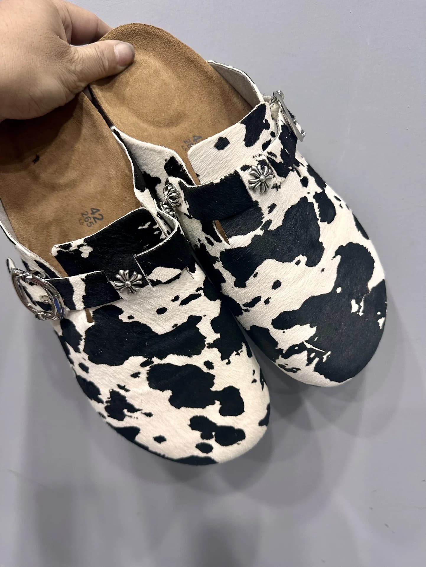 Тапки Chrome Hearts x Birkenstock