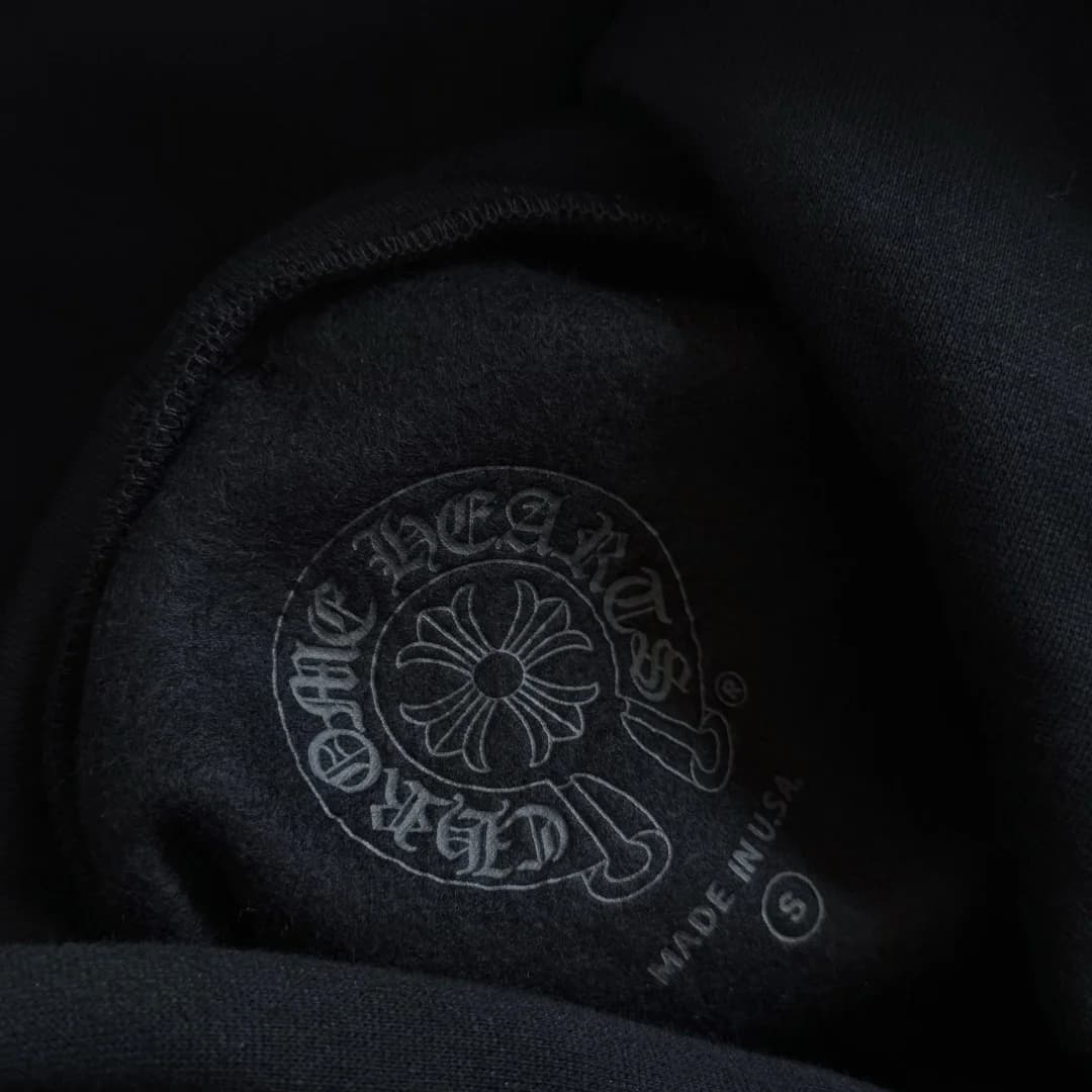 Внутренний принт-логотип Chrome Hearts с указанием размера