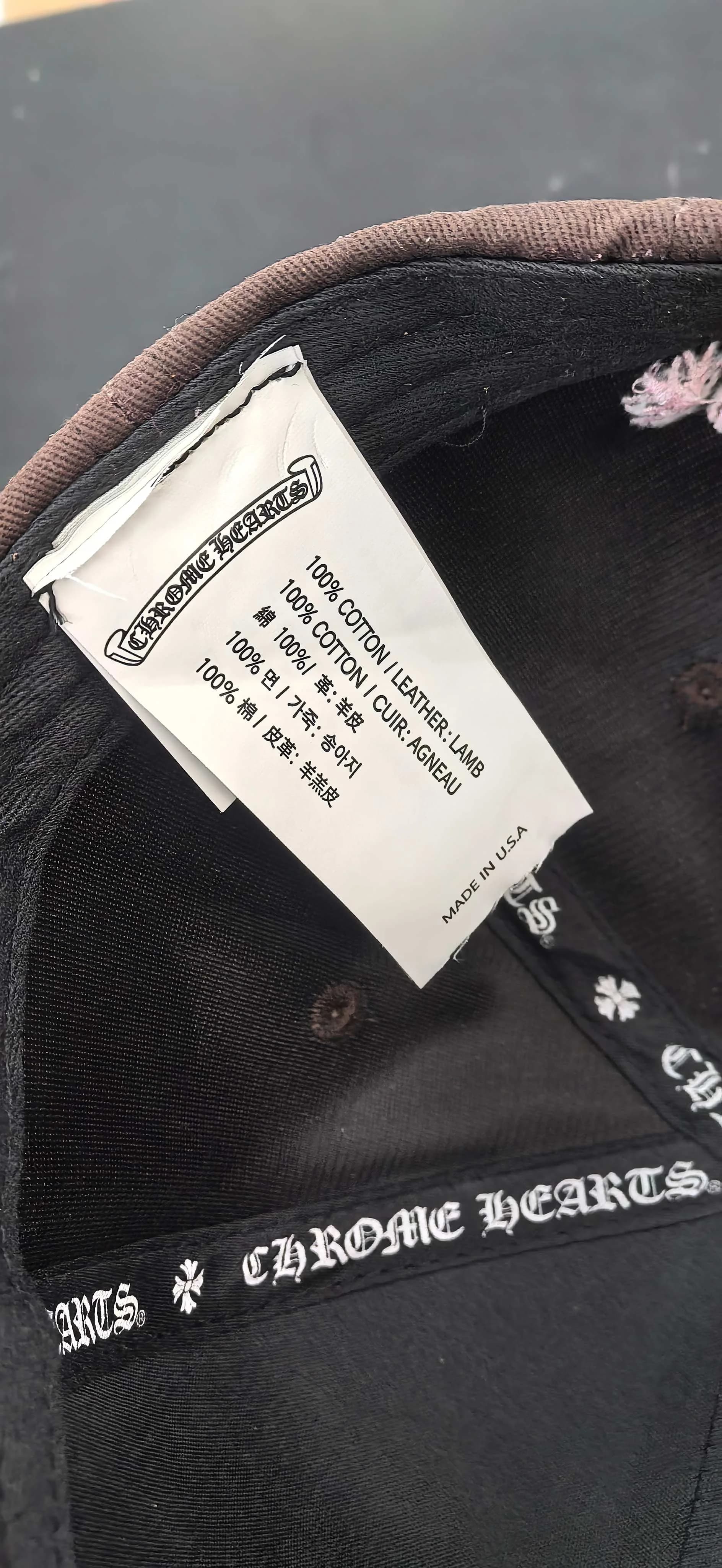 Chrome Hearts Бейсболка с кожаными нашивками