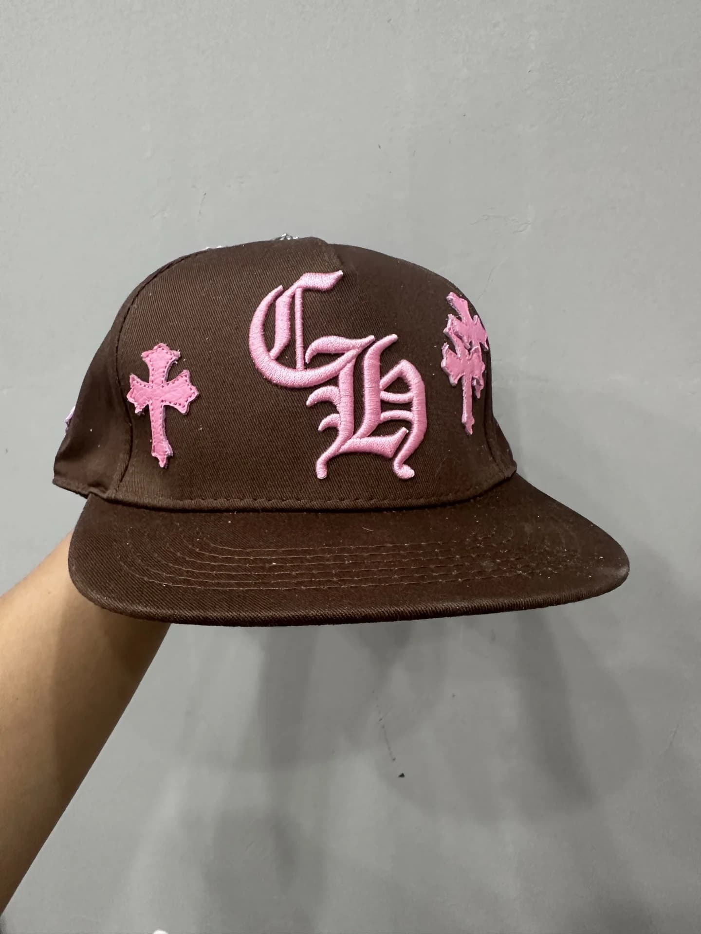 Chrome Hearts Бейсболка с кожаными нашивками