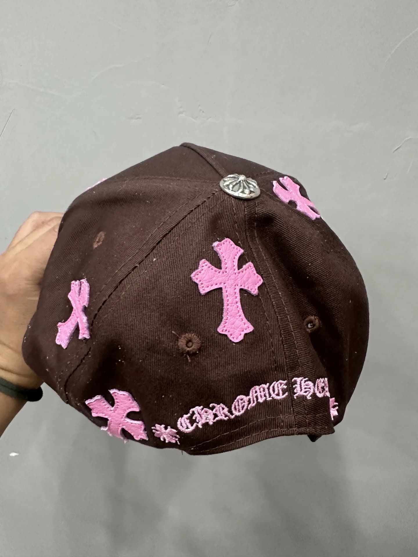 Chrome Hearts Бейсболка с кожаными нашивками