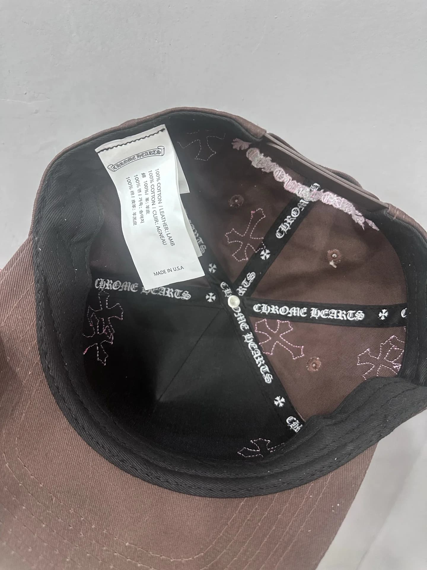 Chrome Hearts Бейсболка с кожаными нашивками