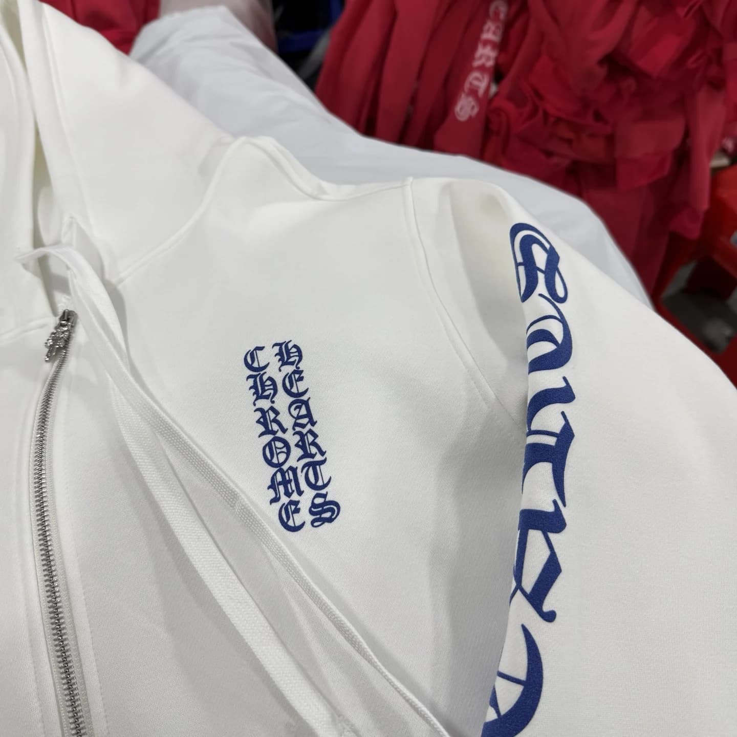 Chrome Hearts Зип-худи с принтом