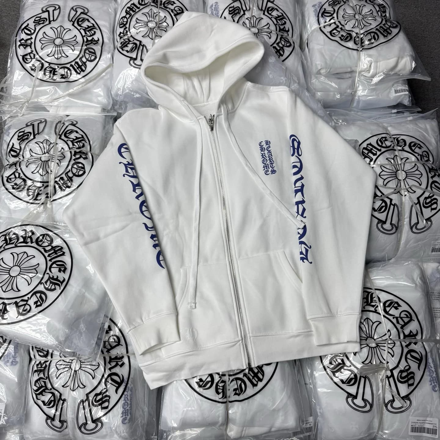 Chrome Hearts Зип-худи с принтом