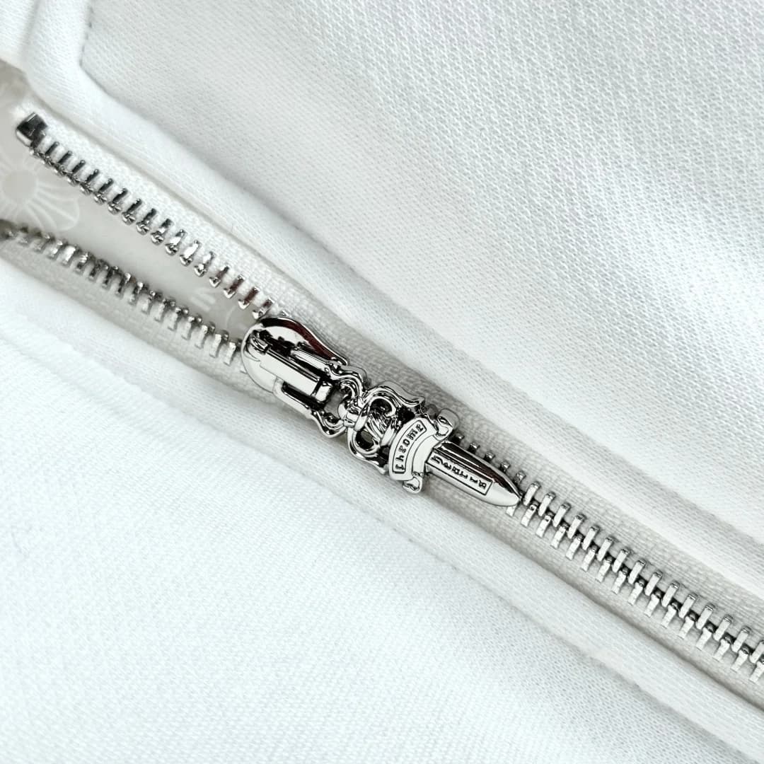 Серебряный пуллер-кинжал на молнии Chrome Hearts
