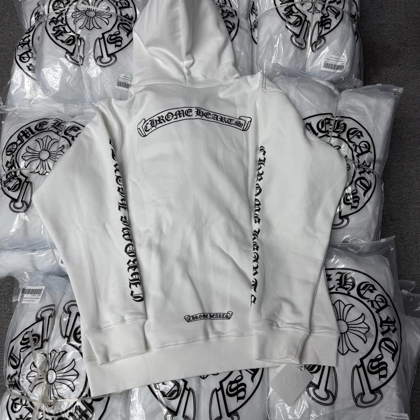 Chrome Hearts Зип-худи с принтом Scroll
