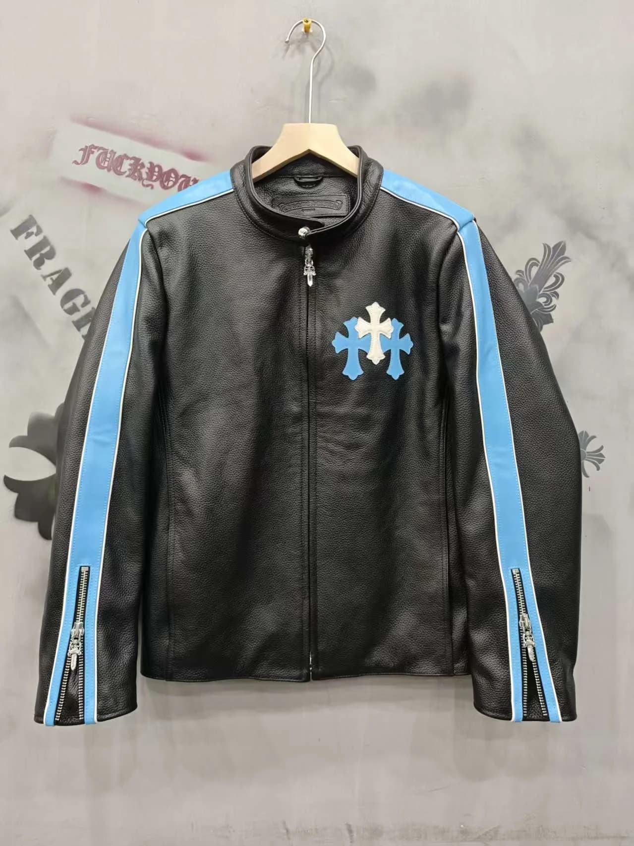 Кожаная куртка Chrome Hearts