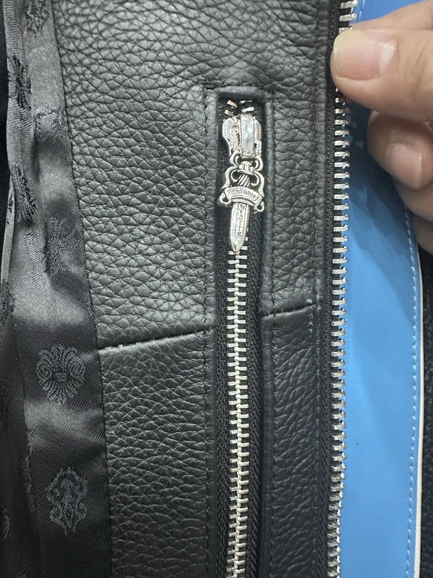 Chrome Hearts кожаная куртка