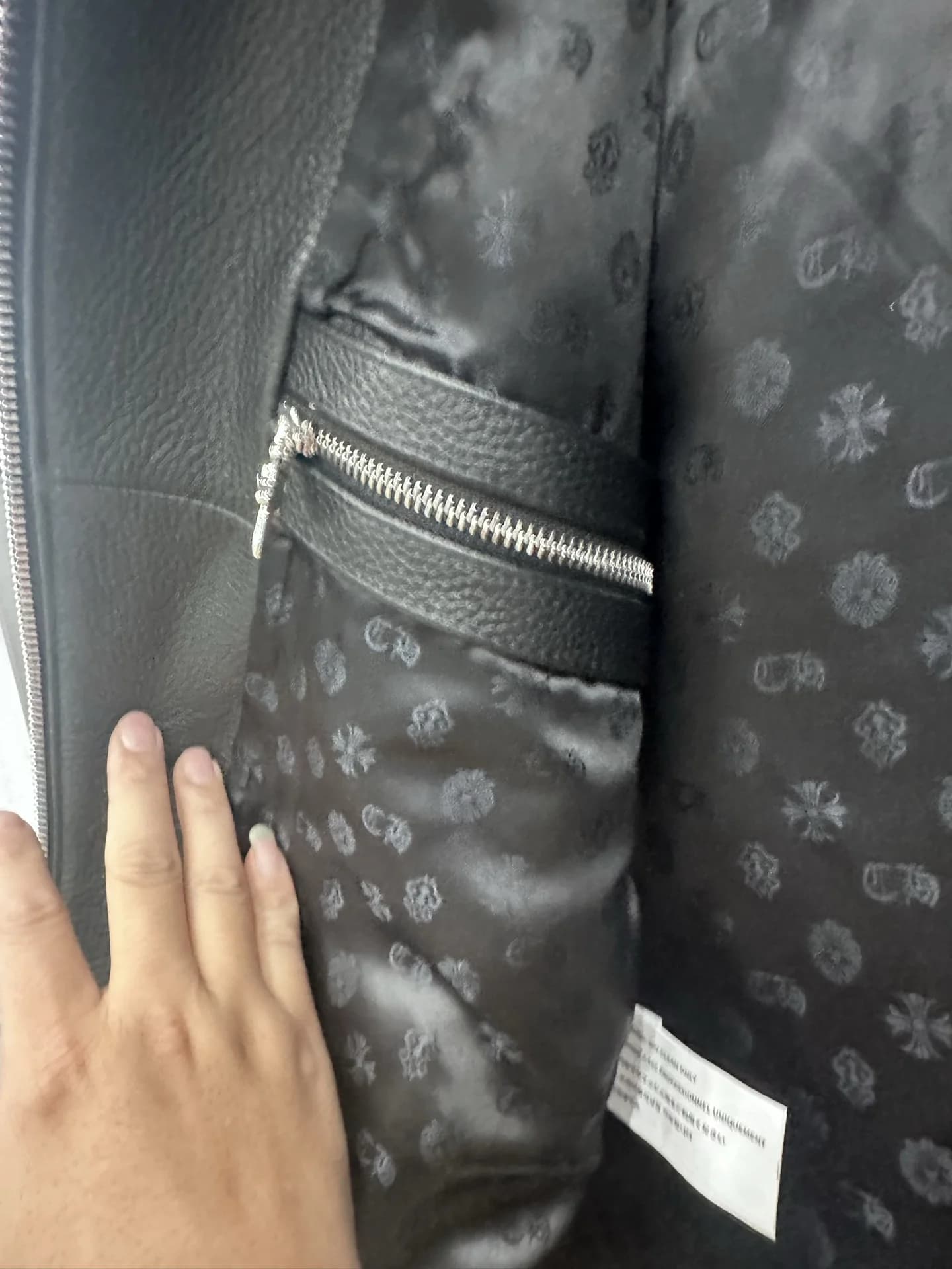 Chrome Hearts кожаная куртка