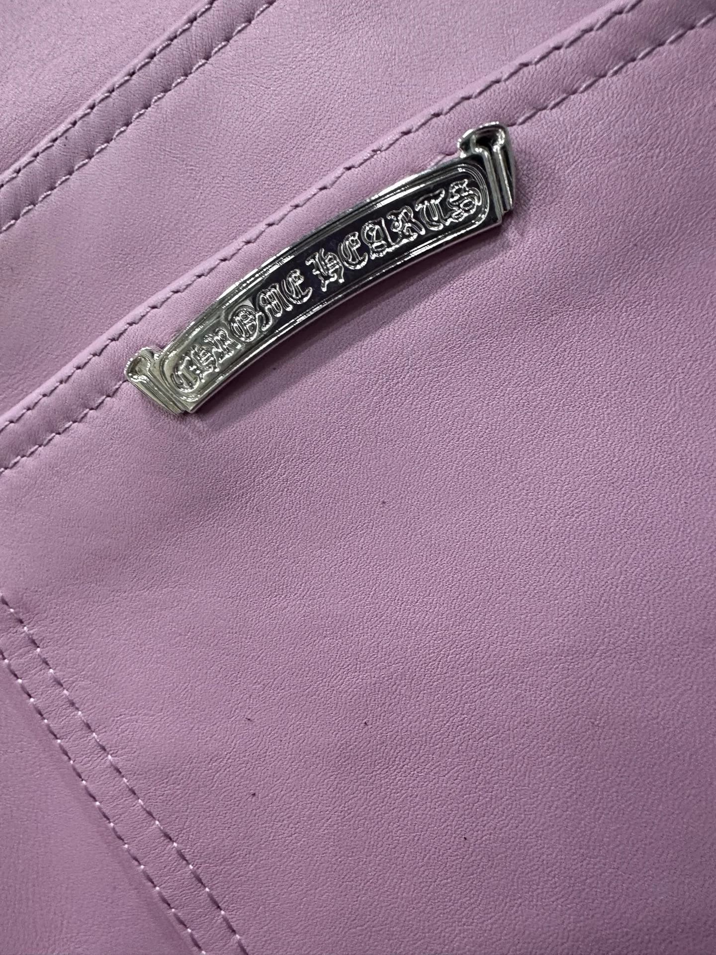 Кожаные брюки Chrome Hearts