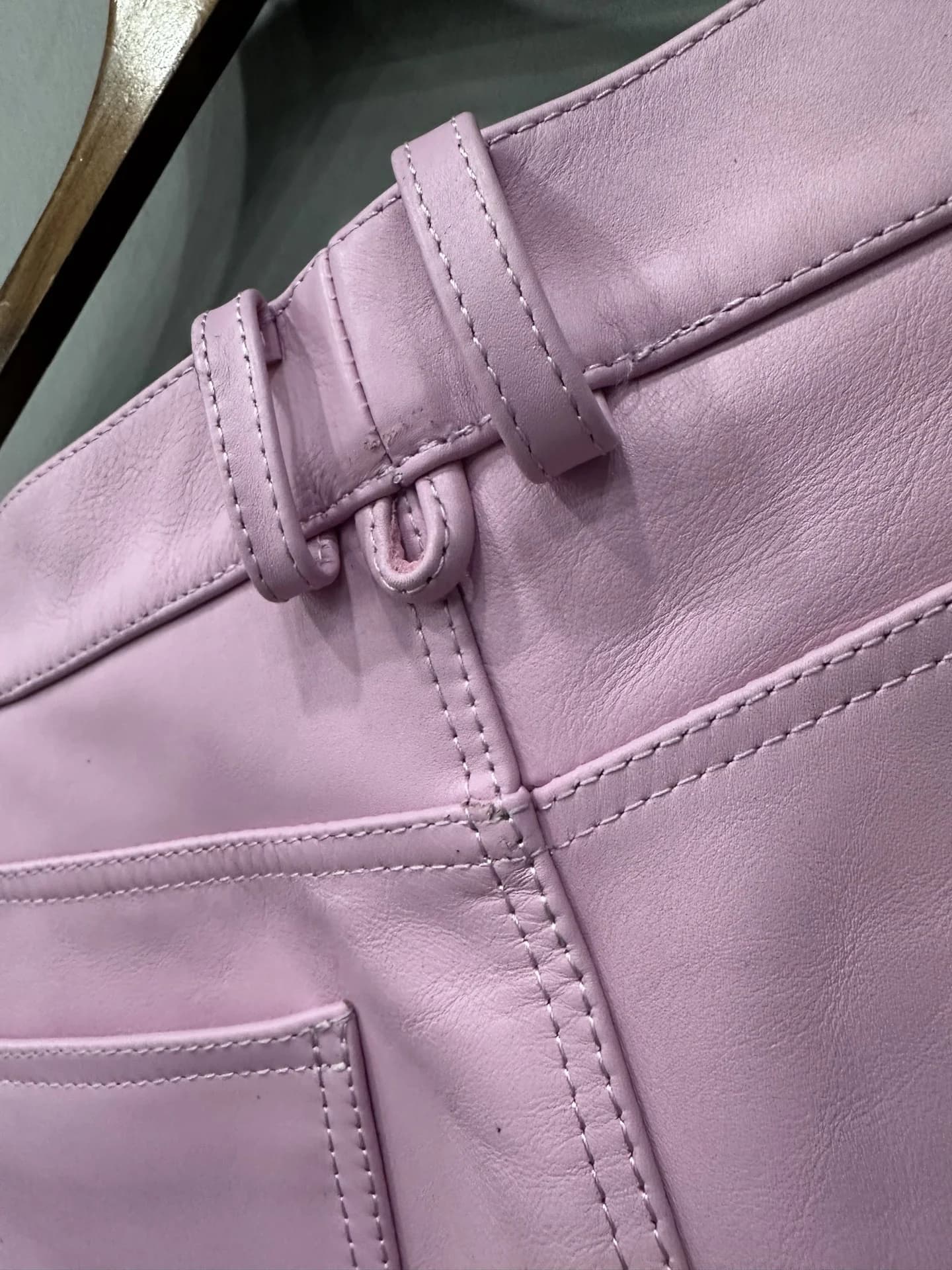 Кожаные брюки Chrome Hearts
